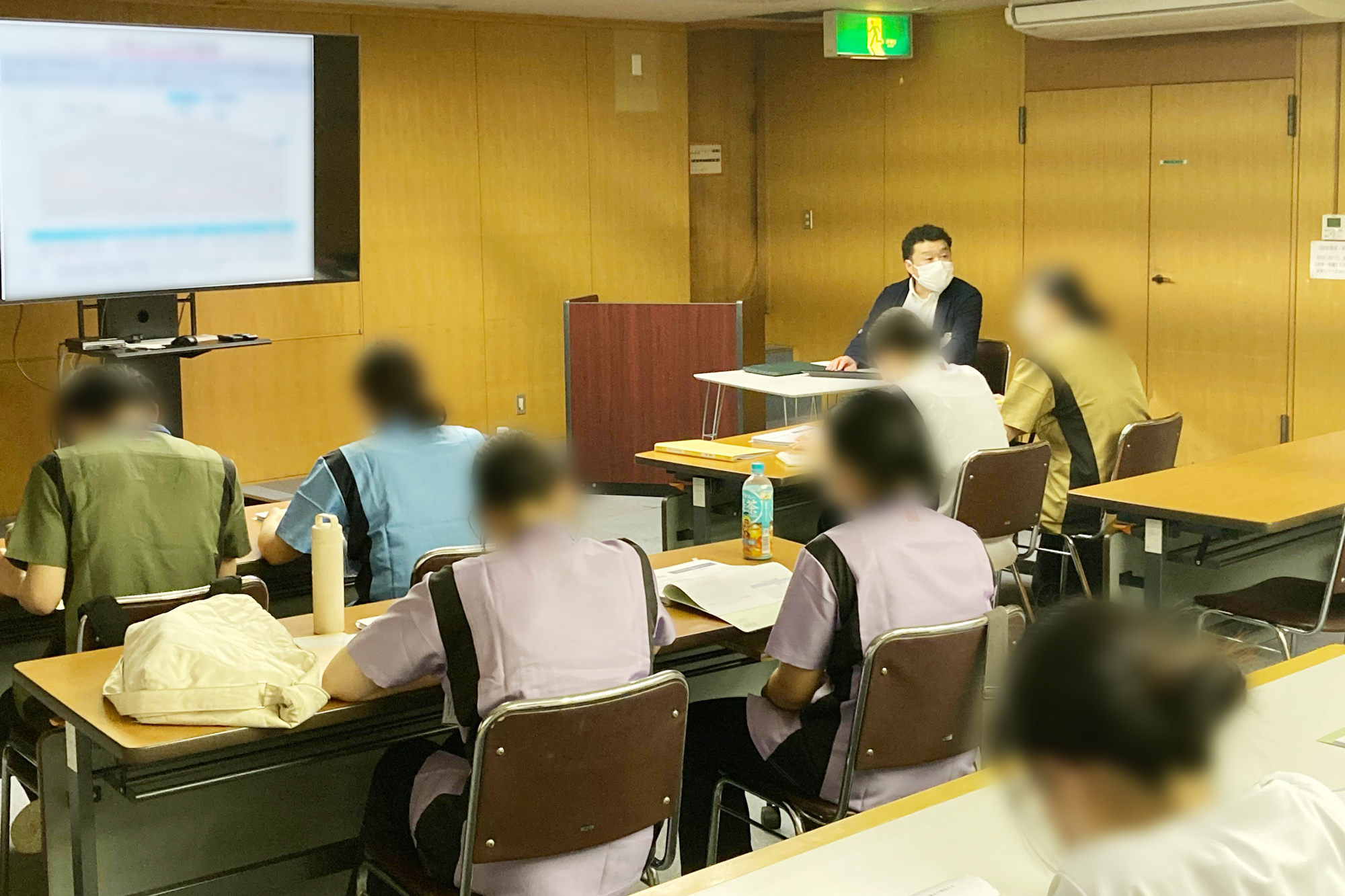 三楽病院の新入職員のオリエンテーション